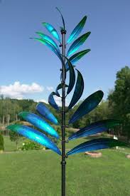 Blue Feather Wind Spinner Uk