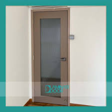 Commercial Fluted Glass Door Design