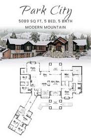 1 Story Modern Mountain House Plan