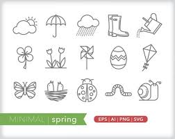 Spring Icons Garden Icons Seasonal