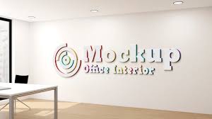 Premium Psd Logo On Wall Mockup Indoors