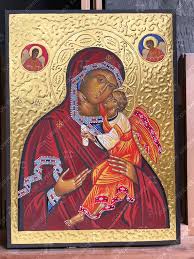 Saint Mary Eleus Hanpainted Icon