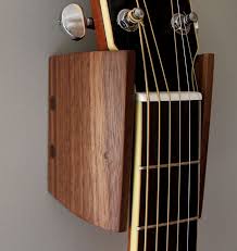 Guitar Hangers With Solid Black Walnut
