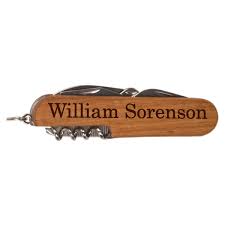 Wooden Engraved Multi Tool 7 In 1