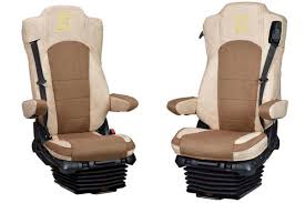 Fits For Mercedes Actros Mp4 I Mp5 2016 Passenger Seat Air Suspension Leatherette Oldschool Seat Covers Beige I Brown