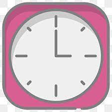 Pink Wall Clock Icon Png Images