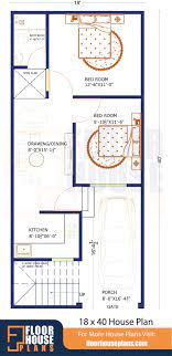 18 40 House Plan 2bhk With Car Parking