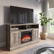 Farmhouse Electric Fireplace Tv Stand