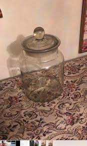 Very Old Big Glass Jar They Used To