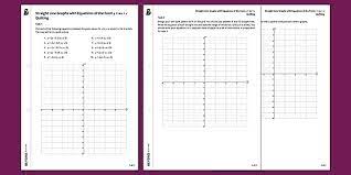 Straight Line Graphs With Equations