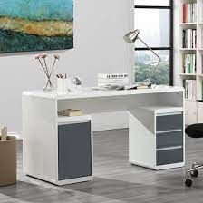 Floine Computer Desk In White High