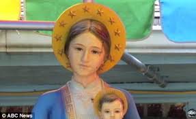 Witness Bleeding Mother Mary Statue