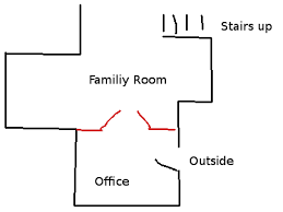 Basement Egress Through Office