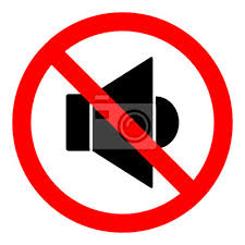 No Sound Sign Loudspeaker Icon In