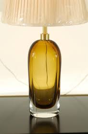 Amber Glass Lamps By Kosta Boda