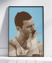 Freddie Mercury With Cigarette Pop Art