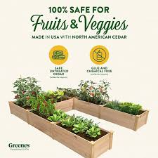 Greenes Fence 8 Ft X 12 Ft X 16 5 In Premium Cedar U Shaped Raised Garden Bed