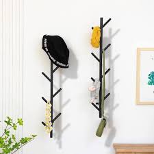 Coat Rack Wall Mount Set Of 2 For Wall Entryway Stand Coat Tree Modern