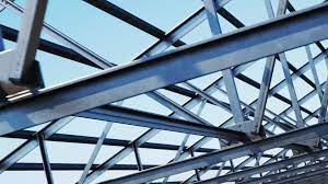 loopable steel roof truss on a clear