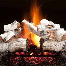 Beautiful Gas Burning Fireplace Log