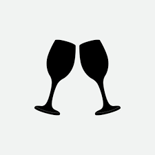 Wine Glasses Clinking Cheers Vector