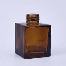 100ml Amber Cube Diffuser Bottle Box