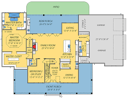 Dynamic Country House Plan With Safe