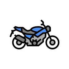 Motorcycle Transport Color Icon Vector