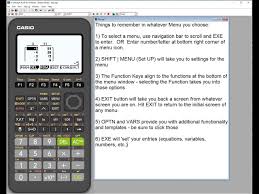 Fx 9750giii Graphing Calculator Table