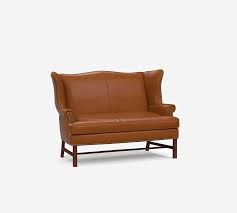 Thatcher Leather Settee Sofas For