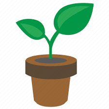 Grow Leaf Plant Pot Icon