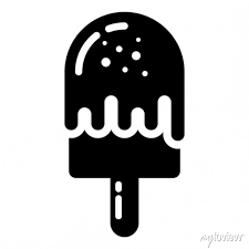 A Popsicle Ice Candy Flat Icon Posters