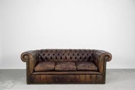 Large Antique Brown Leather