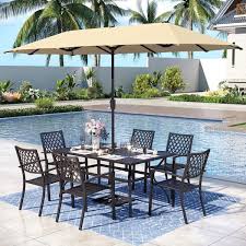 Umbrella Included Patio Dining Sets