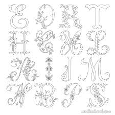 Monograms For Hand Embroidery Index