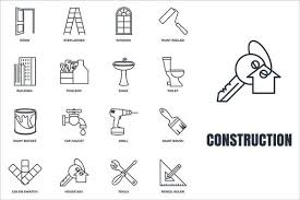 Set Of Construction Icon Logo Vector