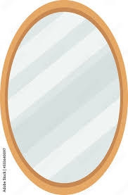 Modern Oval Decorative Wall Mirror Flat