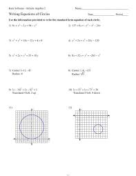 Circles Worksheet Kuta