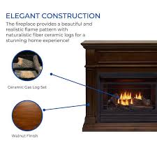 Dual Fuel Ventless Gas Fireplace