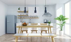 Kitchen With Dining Table Designs For