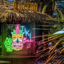 Tiki Bar Neon Sign Custom Bar Signage