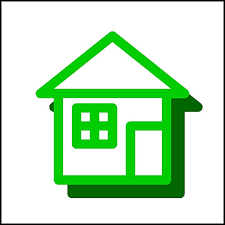 Standard House Icon In Flat Design 07
