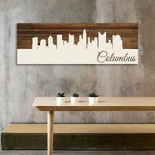 Panoramic Skyline Panoramic Wood Art