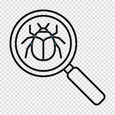 Magnifying Glass Icon Bug Icon
