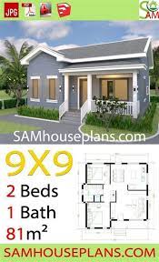 House Plans 9x9 With 2 Bedrooms Gable