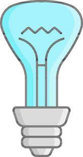 Isolated Led Bulb Icon In Cyan And Gray
