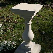 Classic Square 72cm Stone Sundial Pedestal