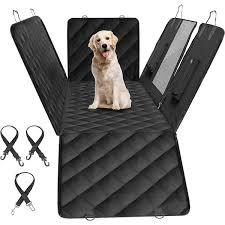 Tidoin Simple Deluxe Dog Car Seat Cover For Back Seat With Mesh Window Scratchproof And Nonslip Dog Hammock