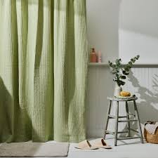 Cotton Waffle Shower Curtain