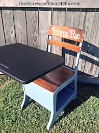 Vintage Blue School Desks General